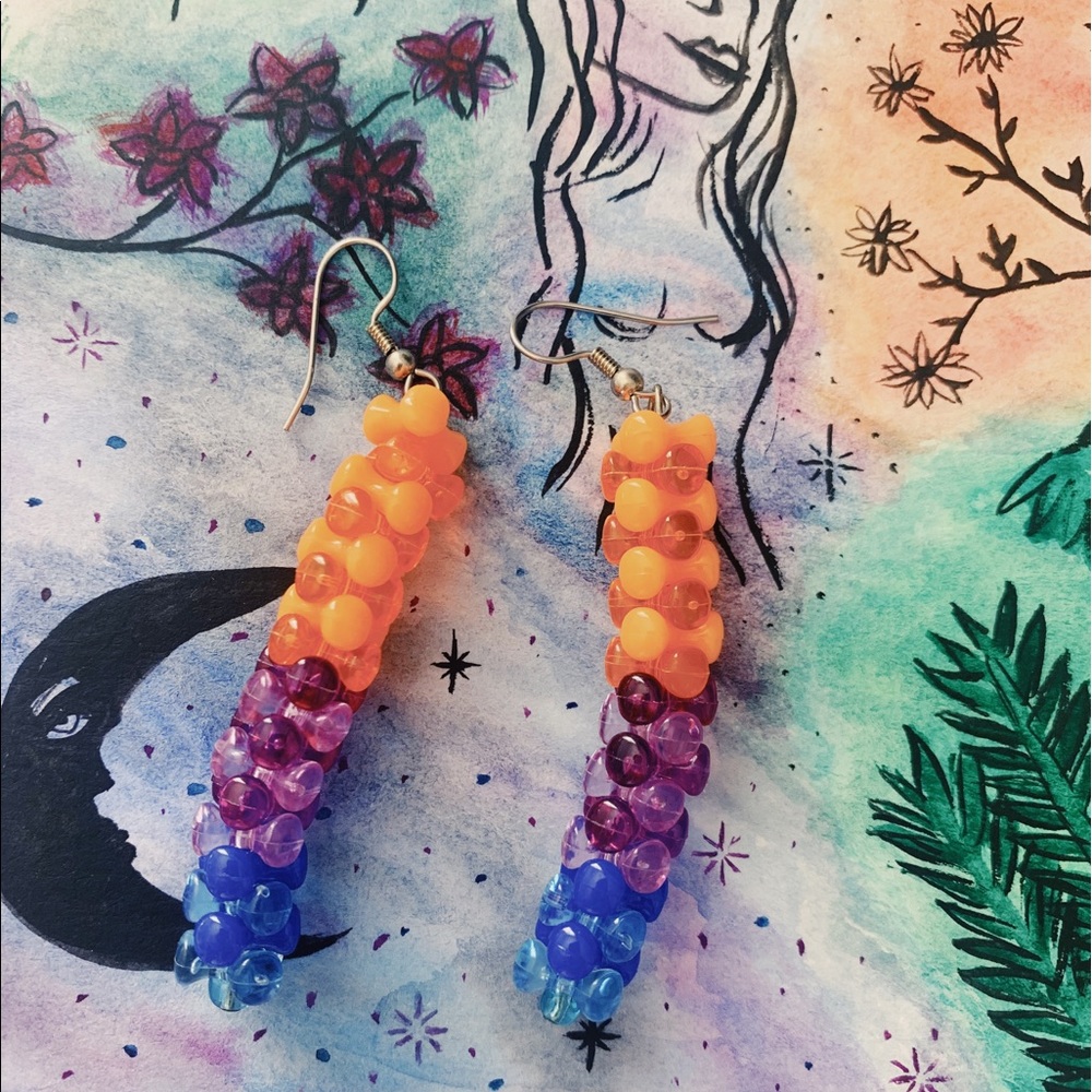 Unique statement earrings